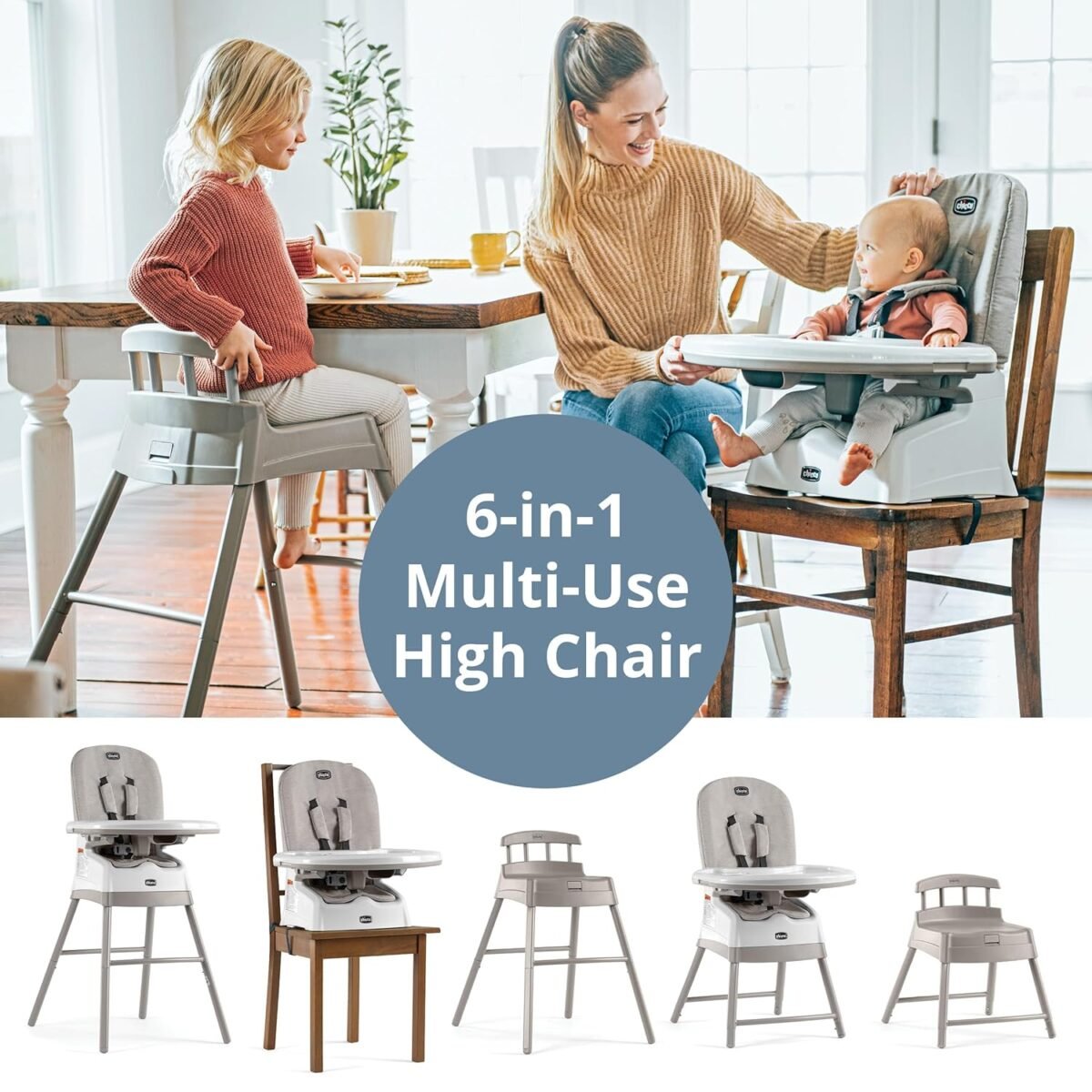 1750199231 chicco stack® hi lo 6 in 1 multi use convertible high chair reclining high chair for babies and toddlers easy clean baby booster toddler seat combo sandbeige.jpg