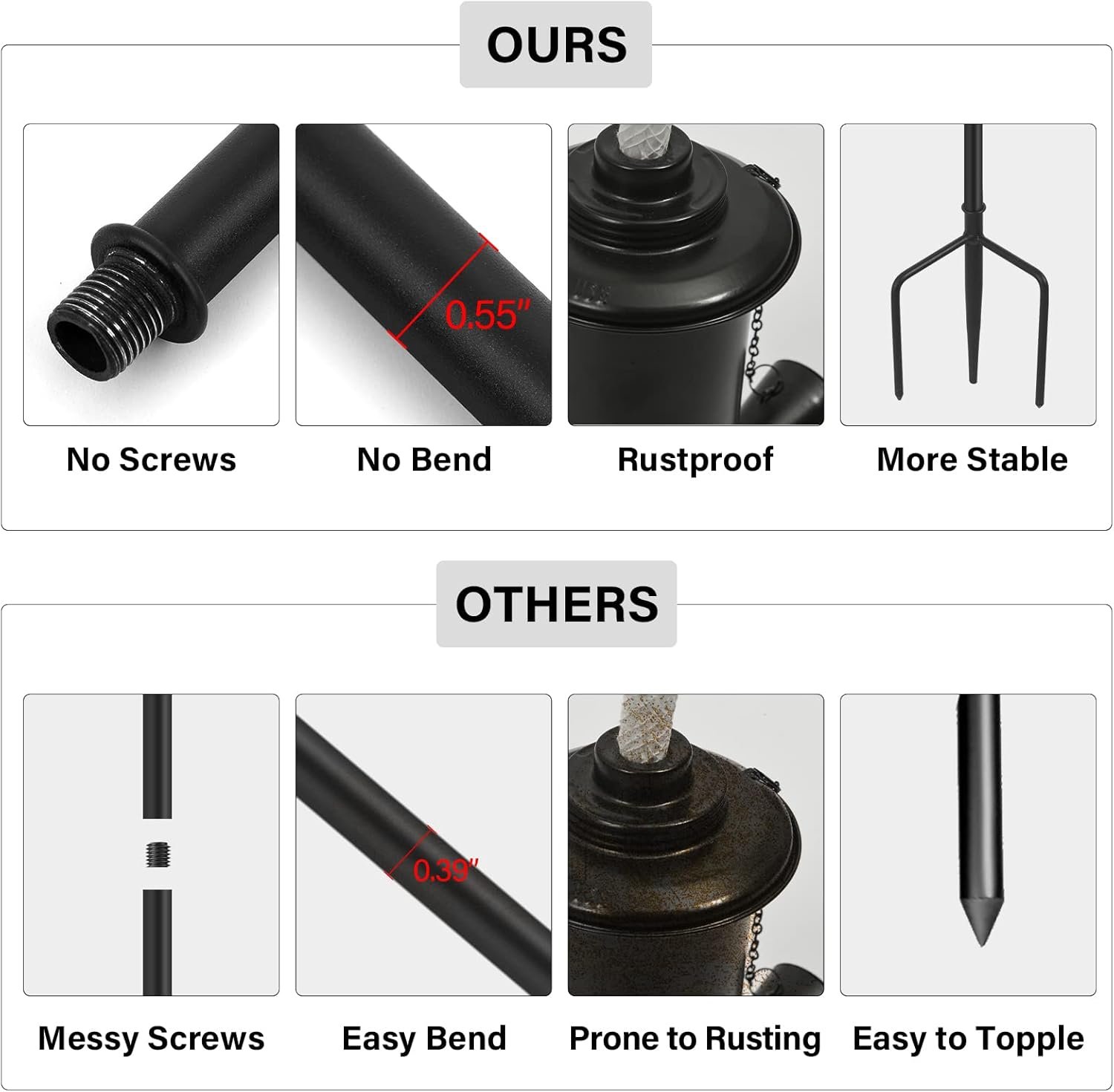 1750208123 6 pack garden torches 16 oz metal torch for outside with 3 prong grounded stake outdoor decorative citronella torches 59 inch garden decor torches.jpg