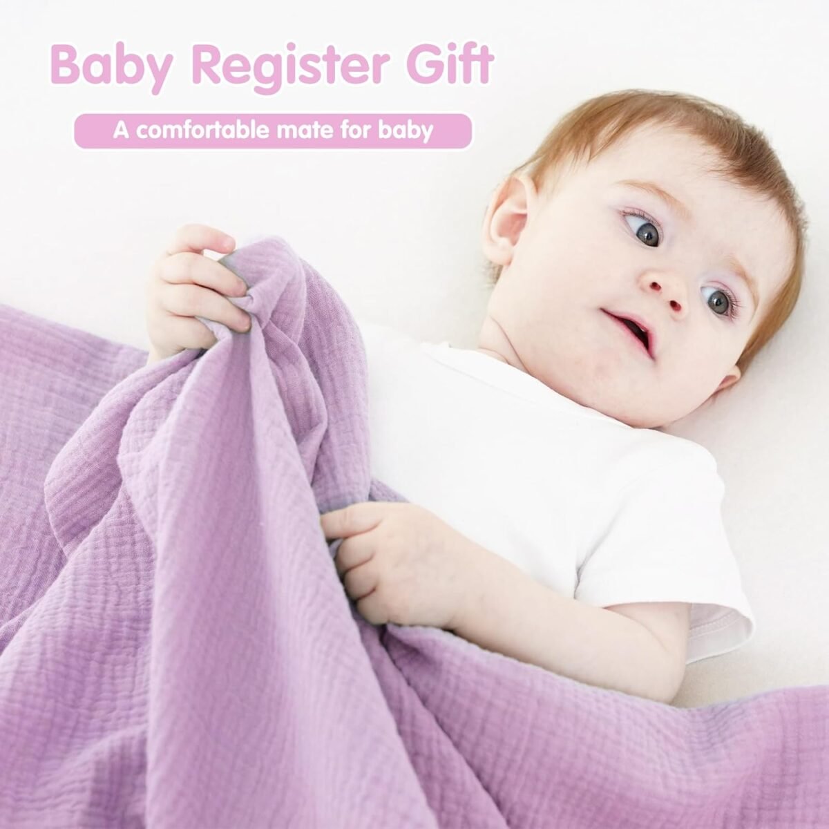 1750218672 muslin swaddle blankets for newborns 2 pack large 40 x 40 inches 100 cotton receiving blankets soft and breathable baby swaddles baby essentials for girls shower gift pink and purple.jpg