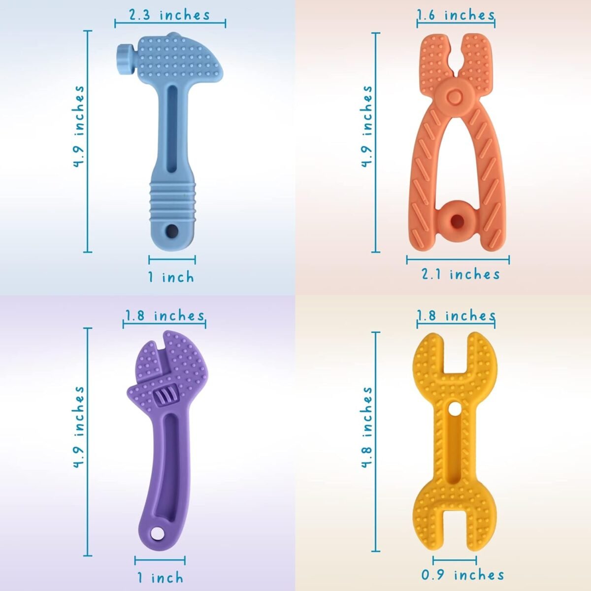 1750218732 fu store 4 pack soft silicone teething toys for 0 12 months 6 24 months toddlers infant hammer spanner wrench pliers tools shape baby teethers relief soothe babies gums set.jpg