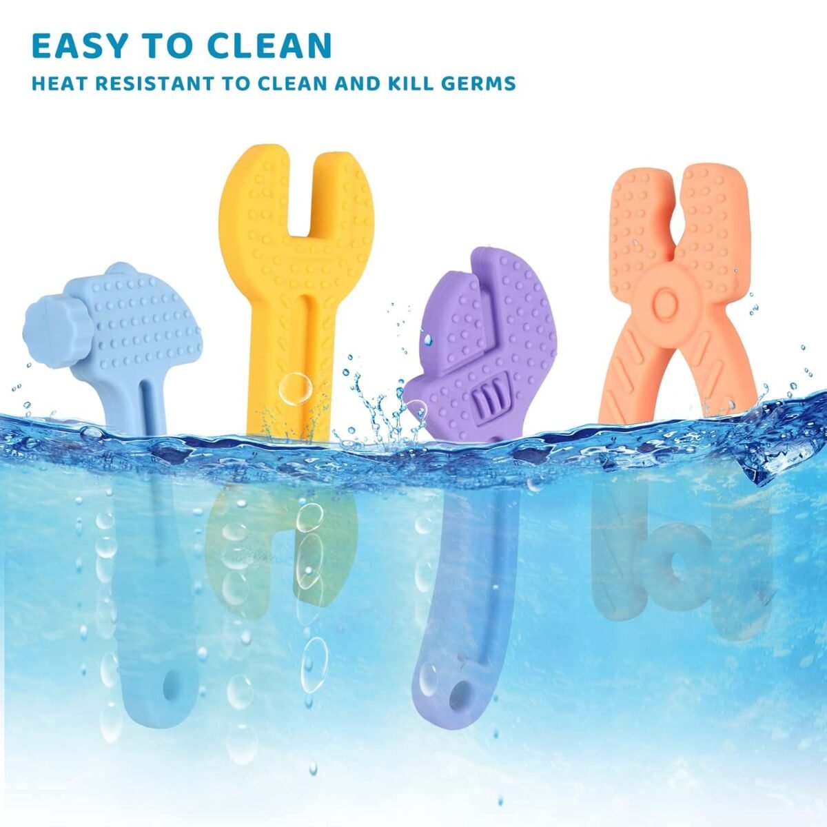 1750218733 fu store 4 pack soft silicone teething toys for 0 12 months 6 24 months toddlers infant hammer spanner wrench pliers tools shape baby teethers relief soothe babies gums set.jpg