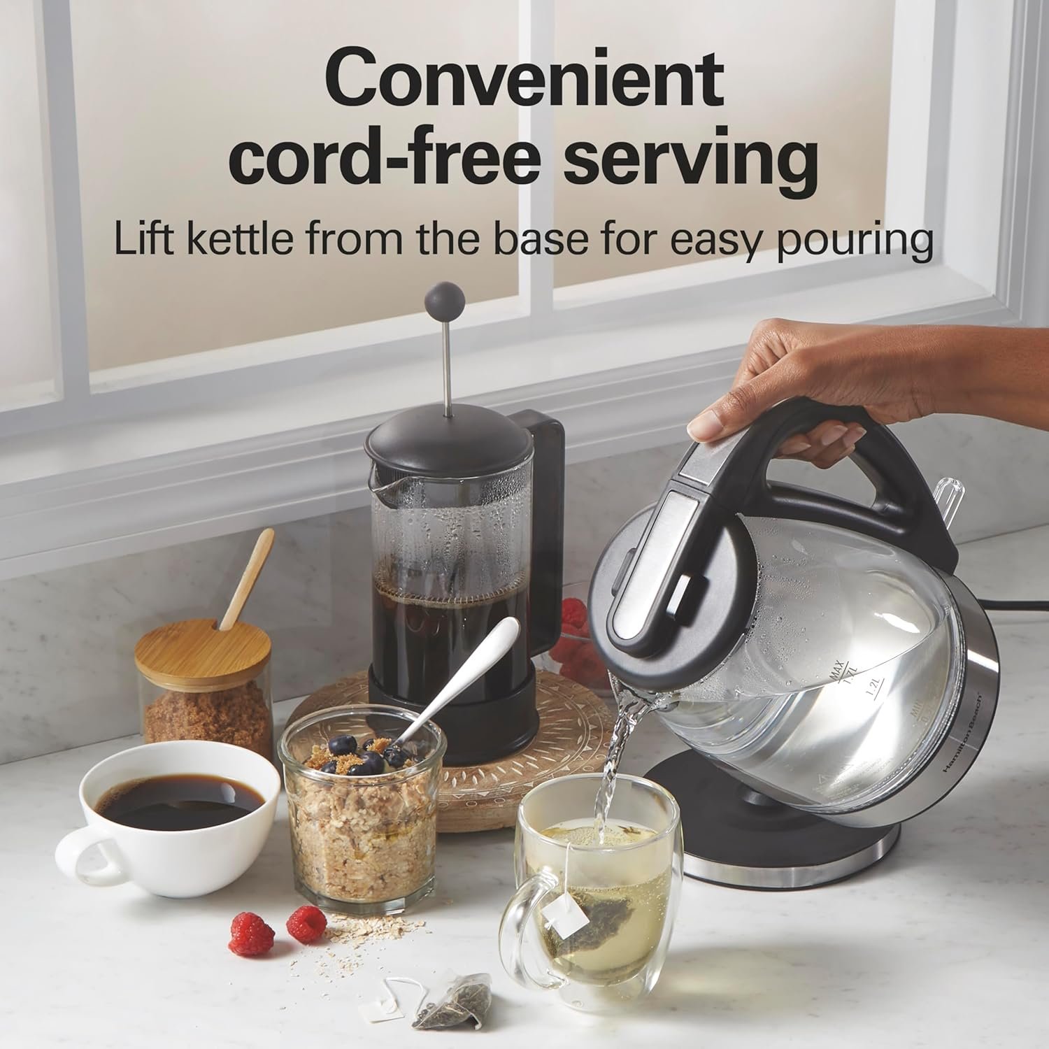 1750219069 hamilton beach 1.7l electric kettle water boiler heater led indicator built in mesh filter auto shutoff boil dry protection cordless serving clear glass 40864.jpg