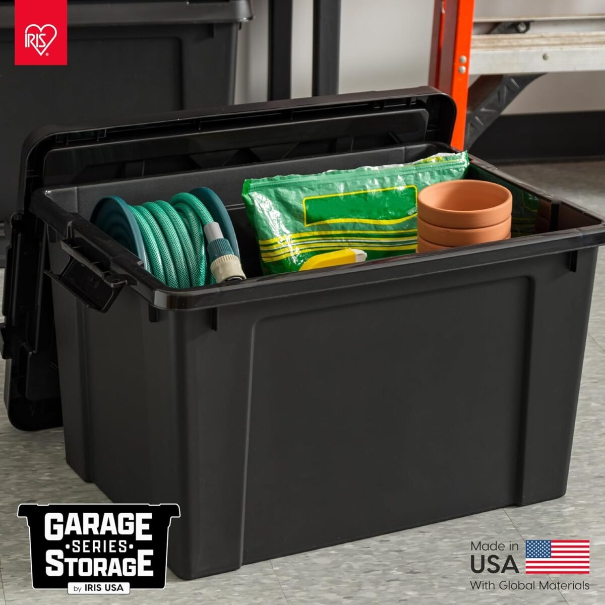 1750225563 iris usa 20 gallon lockable storage bins with lids 6 pack made in usa heavy duty stackable containers garage organizing bins moving tubs rugged sturdy equipment utility box black.jpg
