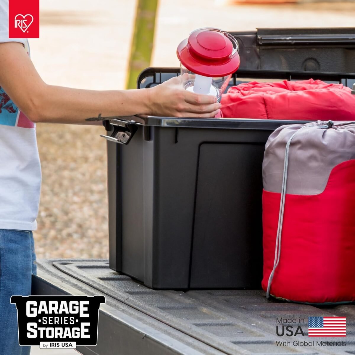 1750225564 iris usa 20 gallon lockable storage bins with lids 6 pack made in usa heavy duty stackable containers garage organizing bins moving tubs rugged sturdy equipment utility box black.jpg