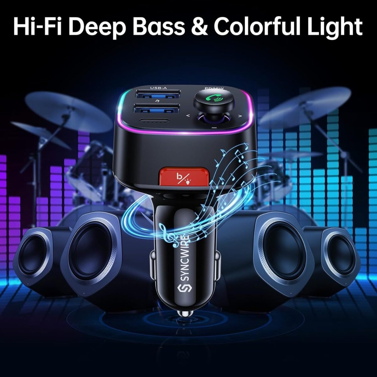 1750236786 syncwire bluetooth 5.4 fm transmitter car adapter 48w pd 36w 12w light switch hifi bass sound fast charging wireless radio music adapter led display hands free calling support usb drive.jpg
