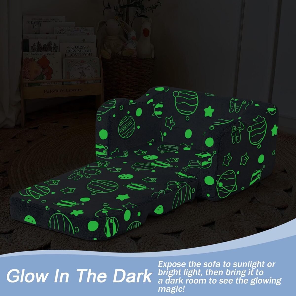 1750244492 memorecool toddler fold out chair for girls boys glow in the dark folding baby couch convertible plush recliner lounger for kids playroom glowing astronaut.jpg