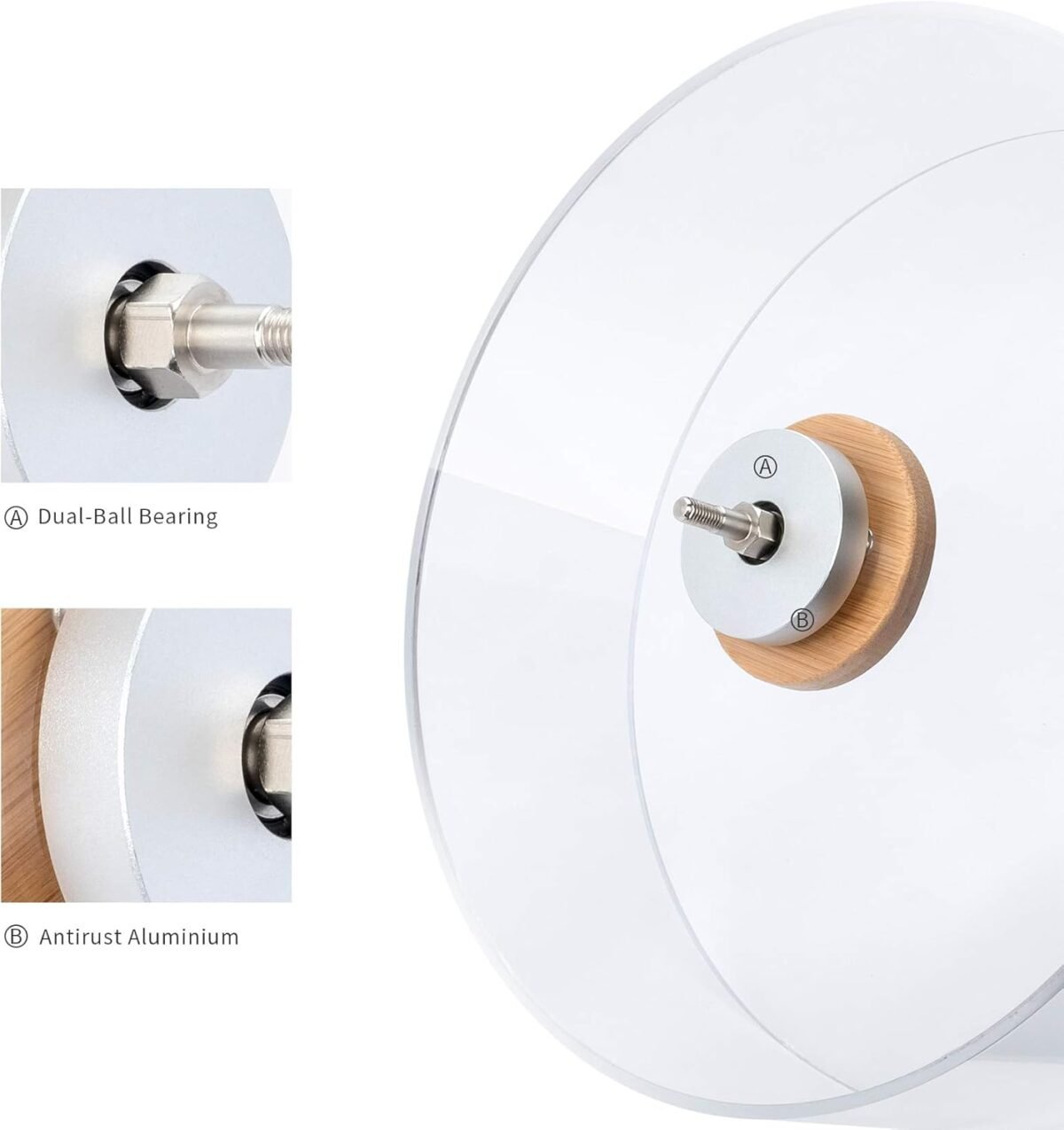 1750245313 niteangel silent hamster exercise wheel dual bearing quiet spinning acrylic hamster running wheel for dwarf hamster gerbils mice degus or other small animals s.jpg
