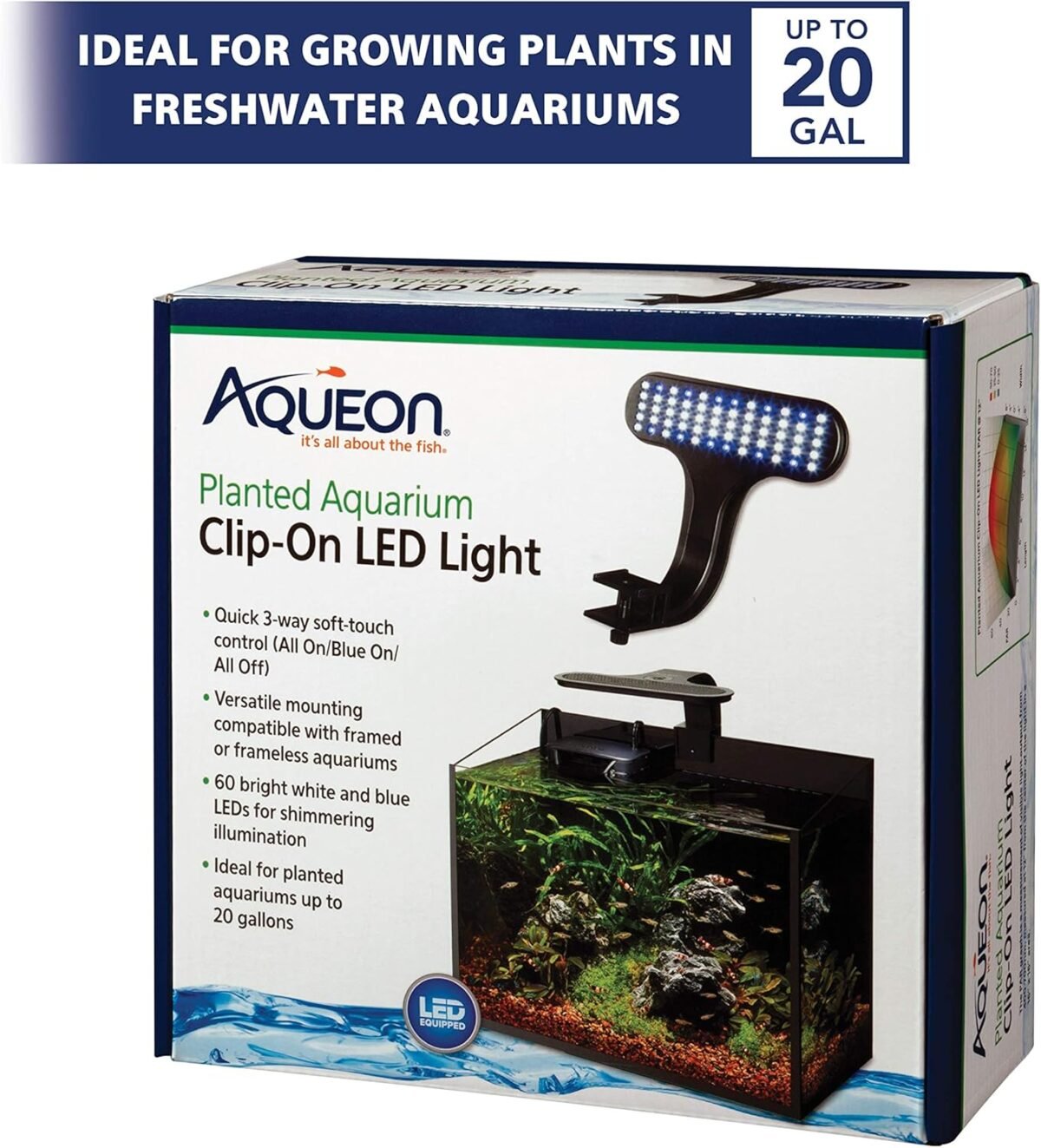1750265001 aqueon clip on led aquarium fish tank light for planted growing plants for up to 20 gallon aquariums.jpg