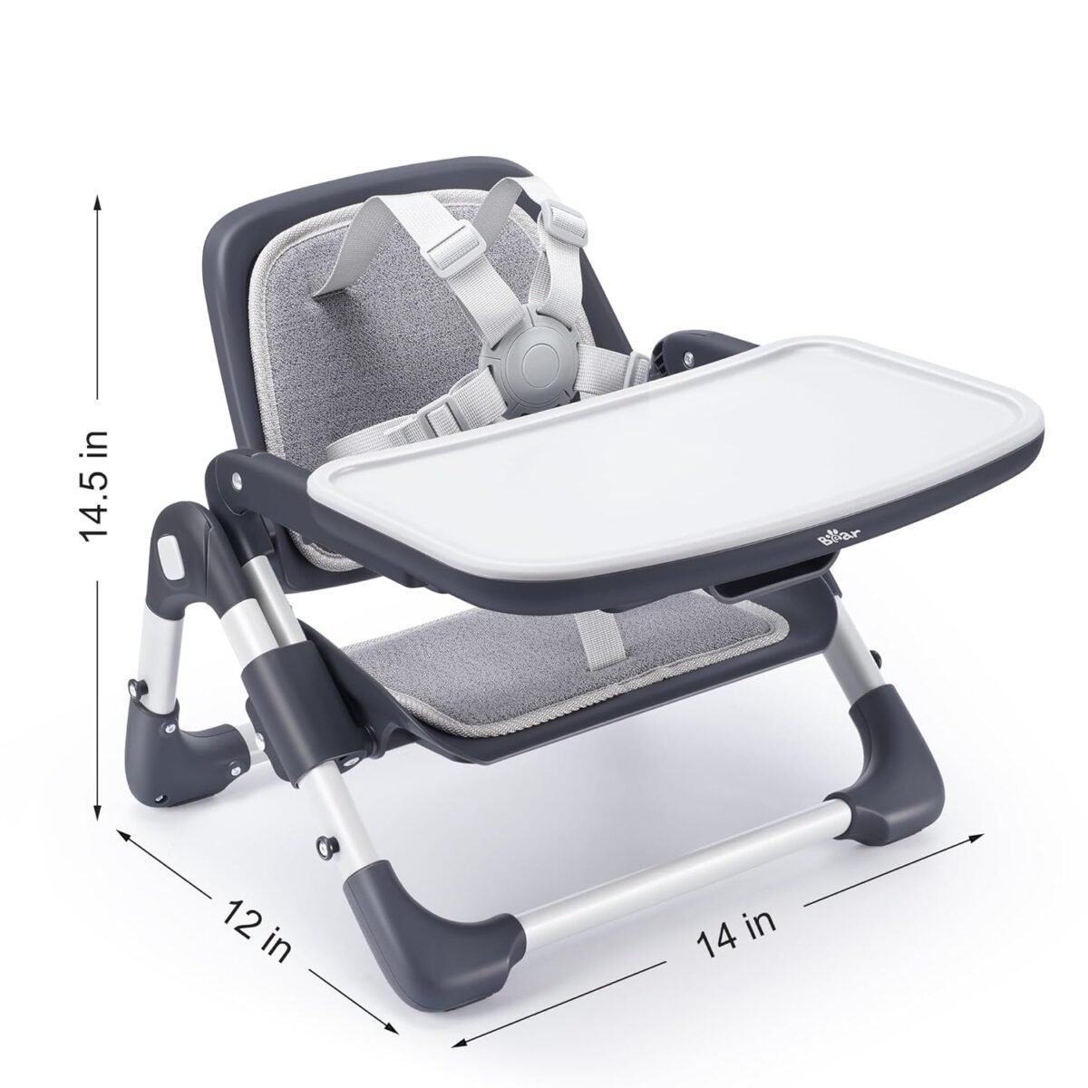 1750276148 bear booster seat for kitchen chairs portable high chair for babies 6–24 months adjustable 3 level foldable booster with removable tray ideal for home outdoor camping and travel.jpg