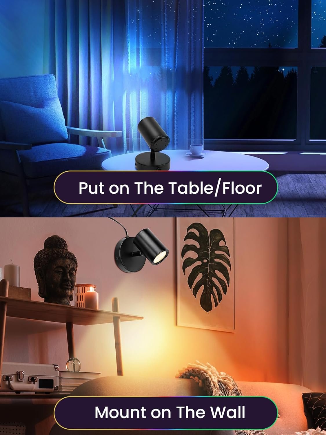 1750289787 10w led spot lights indoor rgb color changing uplighting with remote 120v christmas spotlight plant accent light with switch for halloween party decoration 5ft code 1 pack.jpg