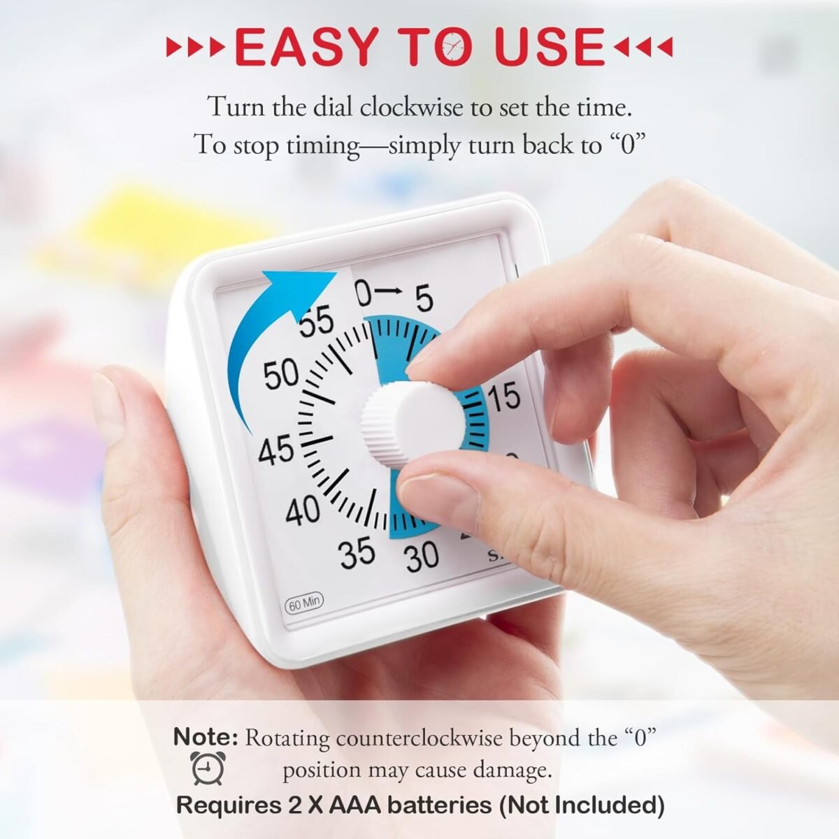 1750304663 secura 60 minute visual countdown timer for kids adults classroom time management tool blue white.jpg