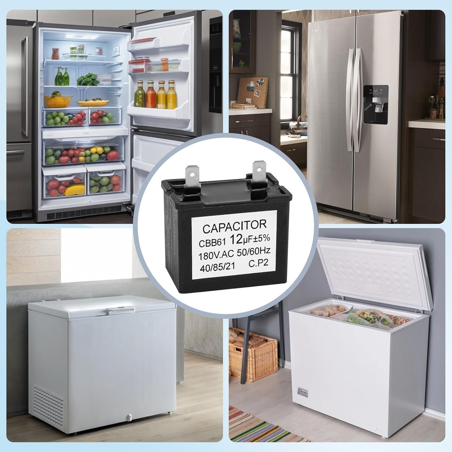 1750345746 wpw10350564 refrigeratorfreezercooler run capacitor compatible with whirlpool maytag sears kenmore kitchenaid replace w10350564 ps11753490 ap6020176 run capacitor.jpg