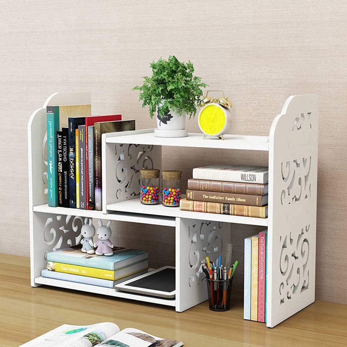 1750352329 ygyqz small bookshelf for desktop storage mini cute office desk shelves white versatility organizers for women kids.jpg
