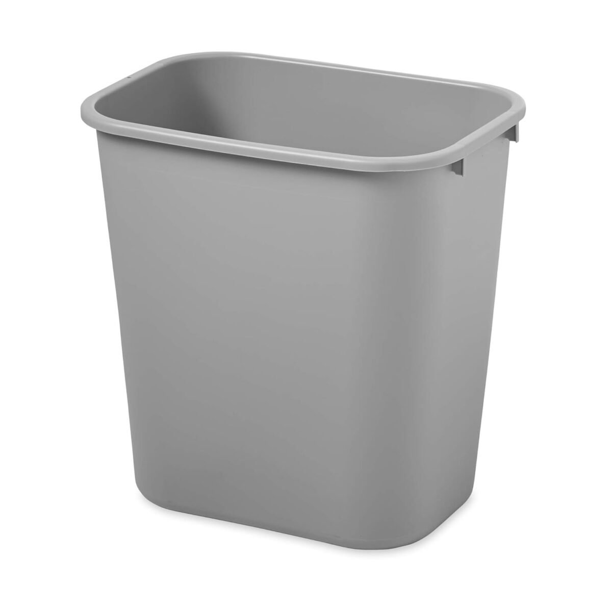 1750374034 rubbermaid commercial products resin wastebaskettrash can 7 gallon28 quart gray plastic for bedroombathroomoffice fits under desksinkcabinet.jpg