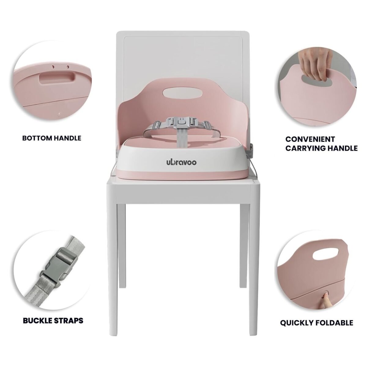 1750387761 baby booster seats toddler booster seat for dining table with adjustable straps portable compact portable baby chair for dining and travel pink.jpg