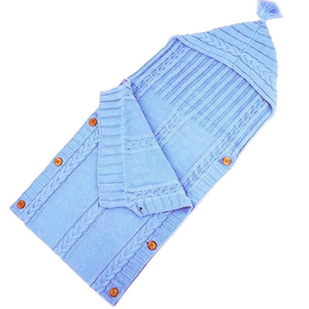 1750387963 xmwealthy newborn baby wrap swaddle blanket knit sleeping bag receiving blankets stroller wrap for babylight blue 0 6 month.jpg