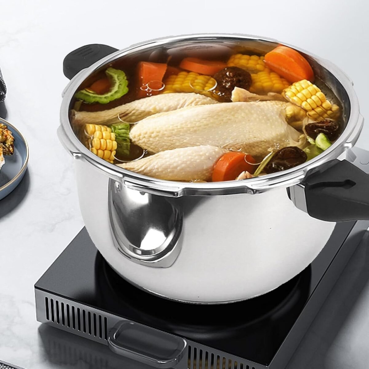 1750394944 stainless steel pressure cooker super fast pressure cooker family small mini pressure cookers with spring valve devices compatible with gas induction cooker 2l.jpg