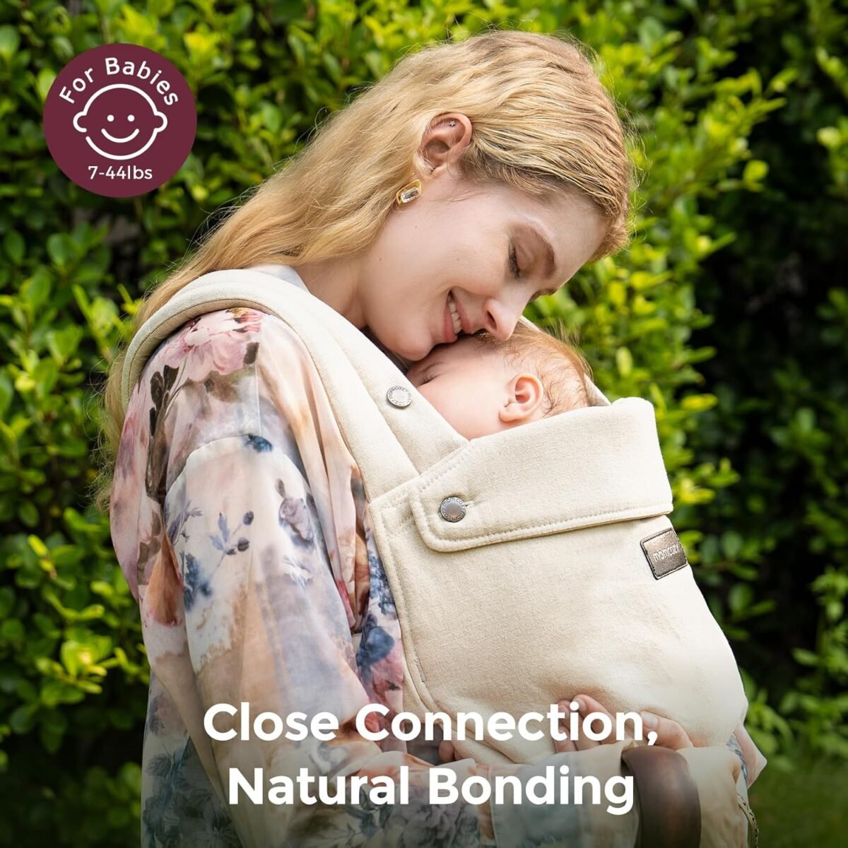 1750408925 momcozy baby carrier with natural cotton linen built to last ergonomic design 7 44lbs for infant and toddler lightweight and comfortable hands free for momsdads light amber.jpg