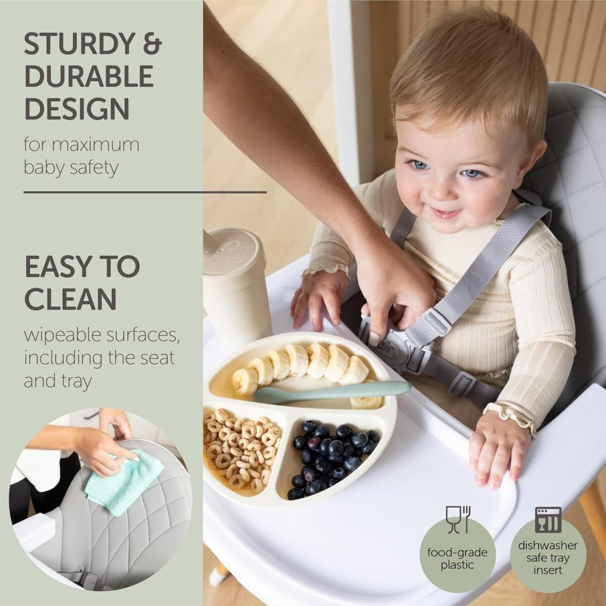 1750409053 convertible high chair for babies toddlers kids children wooden highchair with adjustable height dishwasher safe tray wood feeding dining chair converts to booster seat koolababy.jpg