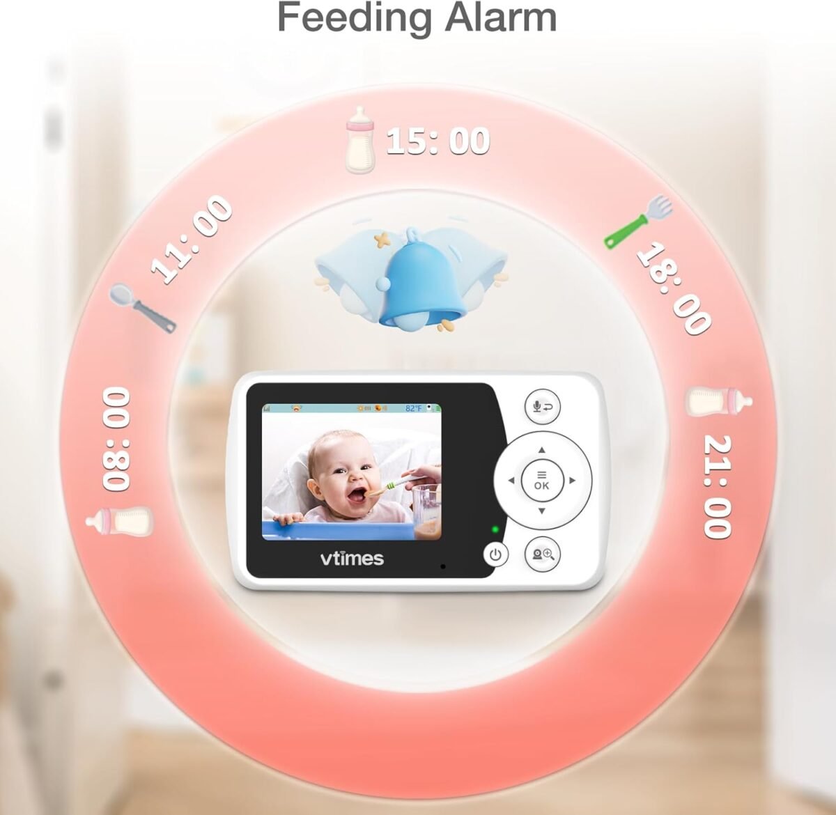 1750409177 baby monitor with camera and audio 2.4 lcd screen video baby monitor no wifi night vision vox mode pan tilt zoom temperature display two way audio lullabies feeding alarm 1000ft range.jpg