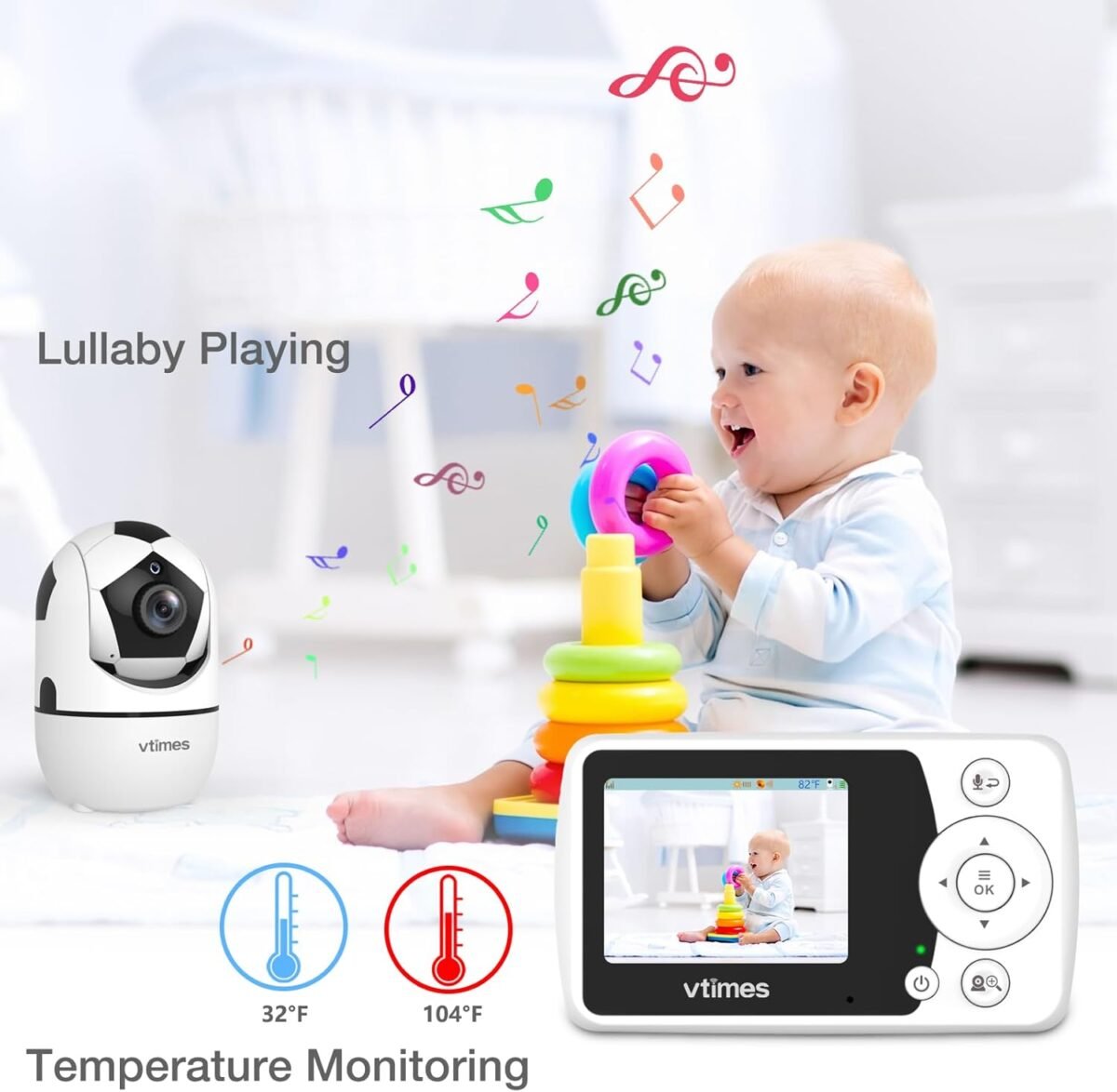 1750409181 baby monitor with camera and audio 2.4 lcd screen video baby monitor no wifi night vision vox mode pan tilt zoom temperature display two way audio lullabies feeding alarm 1000ft range.jpg