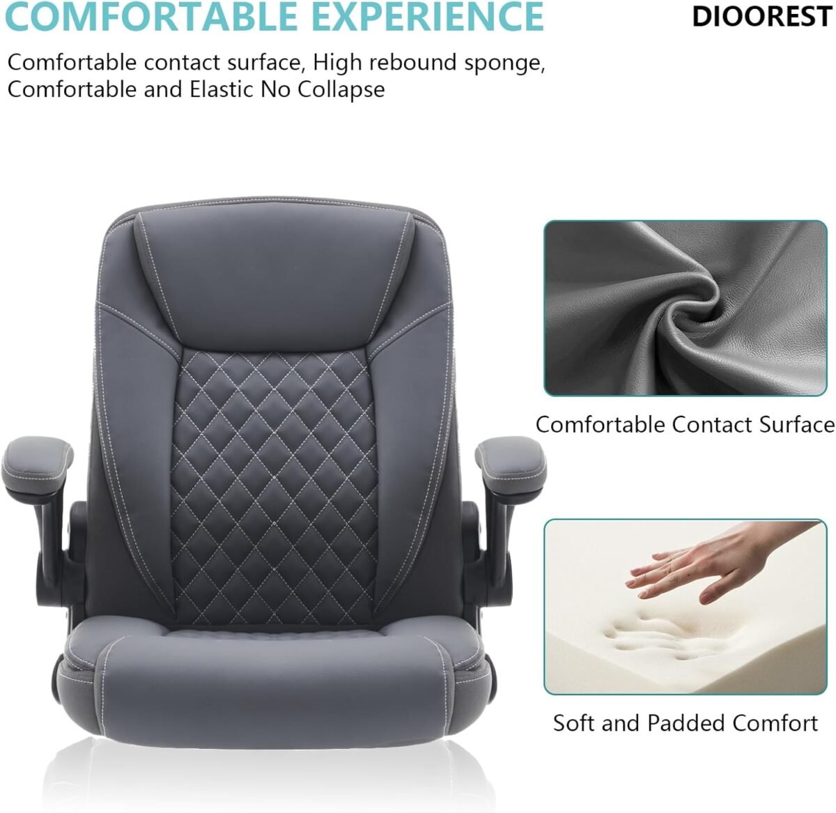 1750418072 office executive computer chair with adjustable flip up armresthigh back gaming ergonomic breathable leather chairs adjustable swivel desk chair with rocking function.jpg