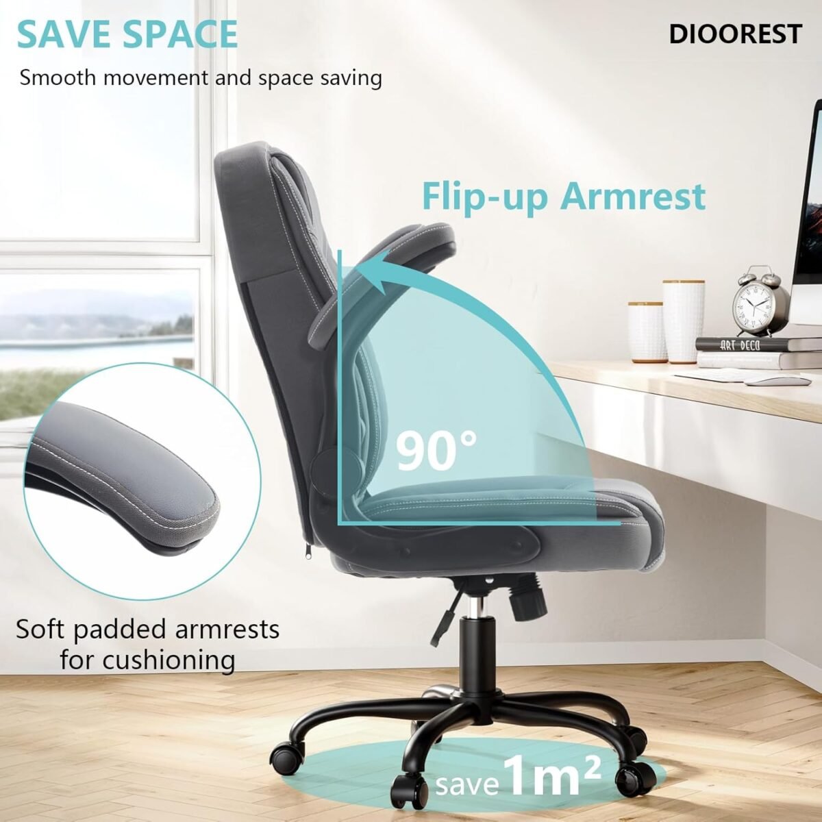 1750418075 office executive computer chair with adjustable flip up armresthigh back gaming ergonomic breathable leather chairs adjustable swivel desk chair with rocking function.jpg