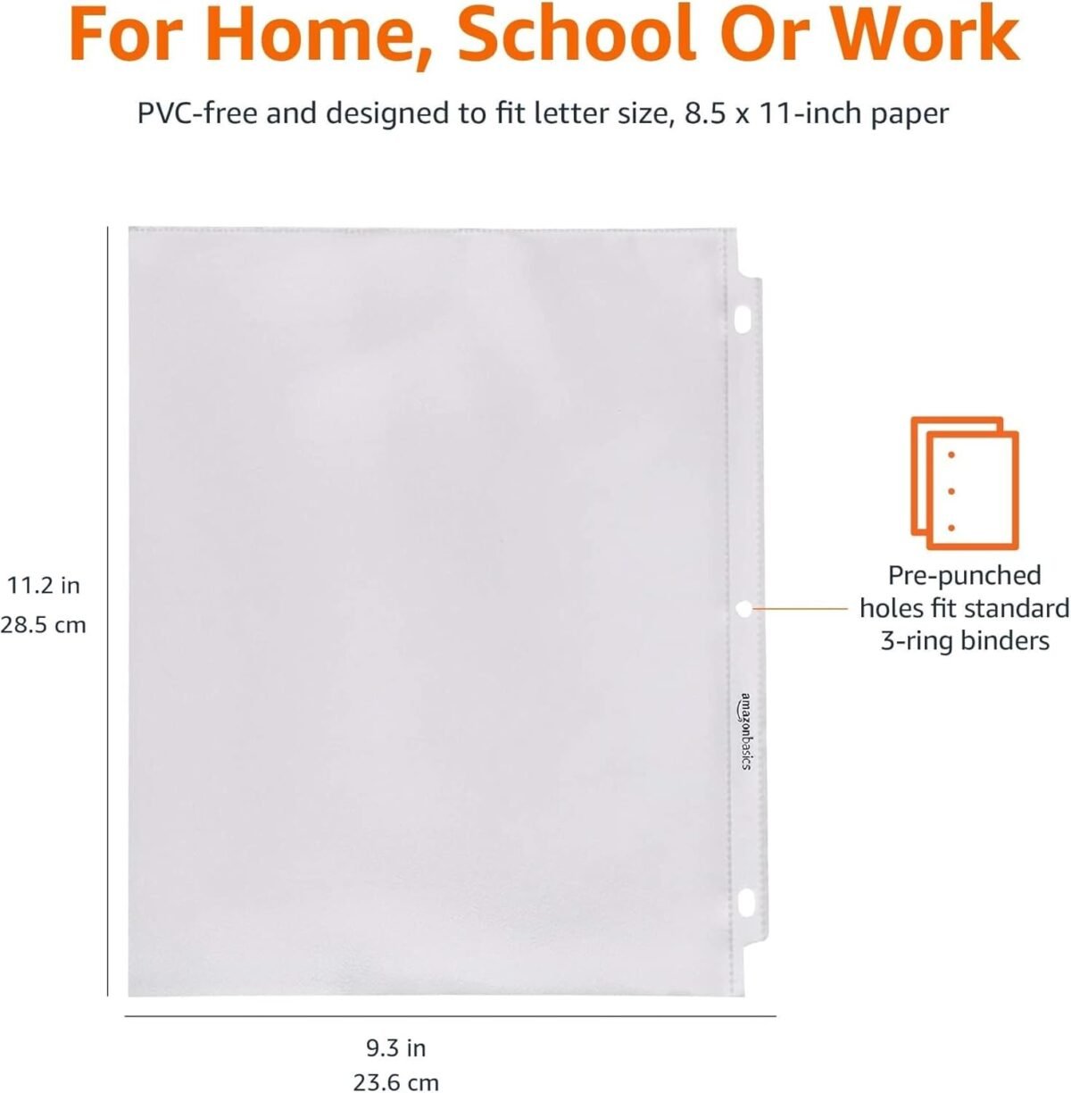 1750439671 amazon basics sheet protectors for 3 ring binder heavyweight polypropylene 8.5 x 11 inch 100 pack.jpg