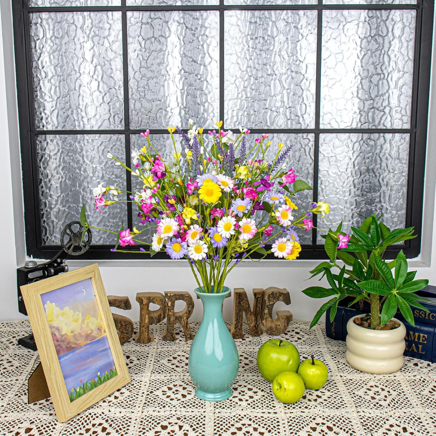 1750444486 12 pack spring floral picks 17 inch artificial flower stems colorful spring flowers with pip berries for vases centerpieces sprimg summer flower arrangements and easter decor.jpg