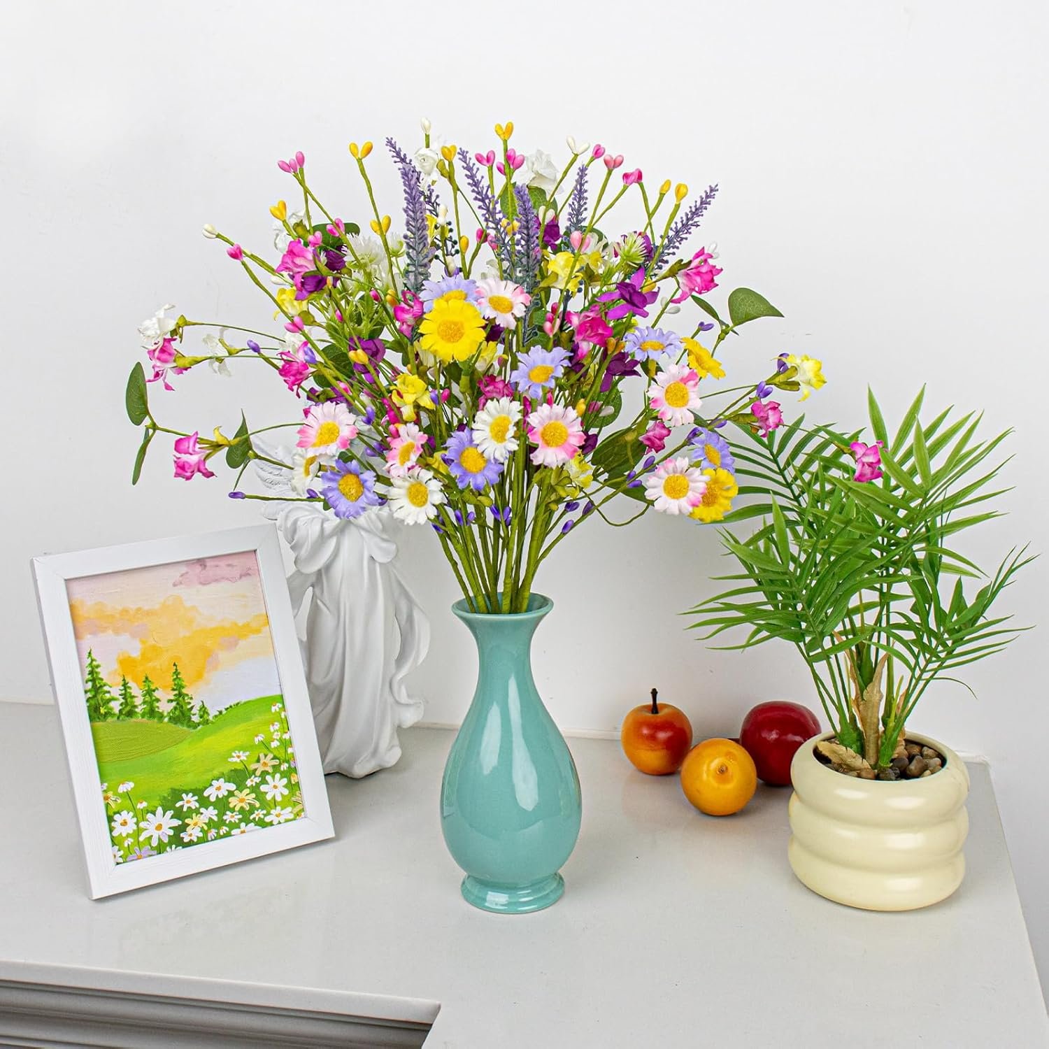 1750444487 12 pack spring floral picks 17 inch artificial flower stems colorful spring flowers with pip berries for vases centerpieces sprimg summer flower arrangements and easter decor.jpg