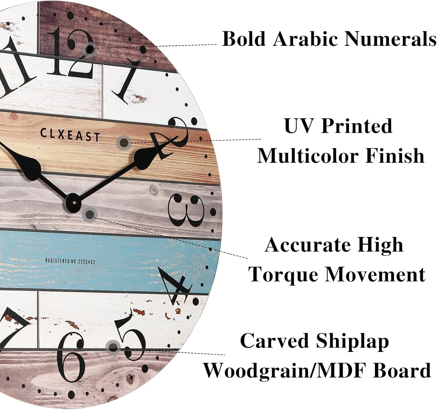 1750501694 clxeast 24 inch multicolor woodgrain shiplap wall clocks for living room decor large farmhouse wall clockcoastal beach nautical stylehouse warming gifts new home.jpg