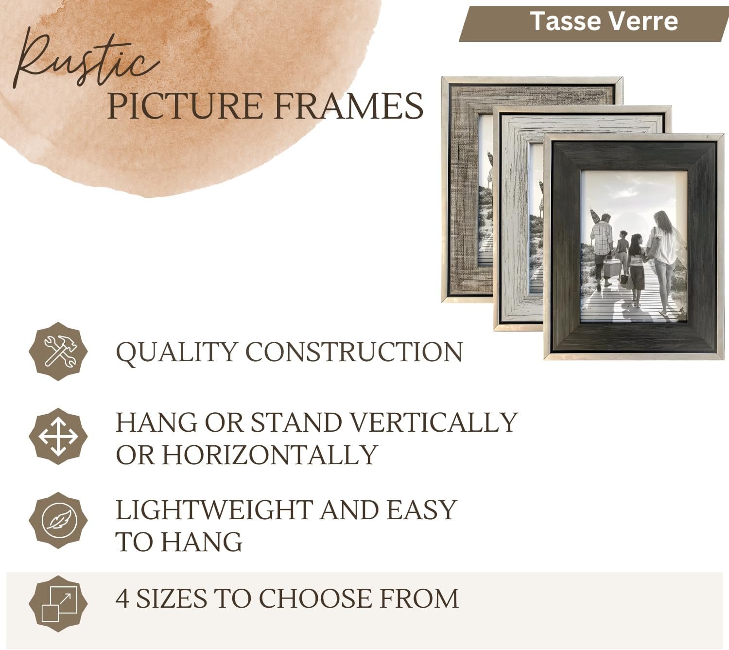 1750503211 tasse verre 8x10 rustic picture frames 3 pack distressed farmhouse decor industrial style ready to hang or stand up galvanized vintage metal look wwood insert.jpg