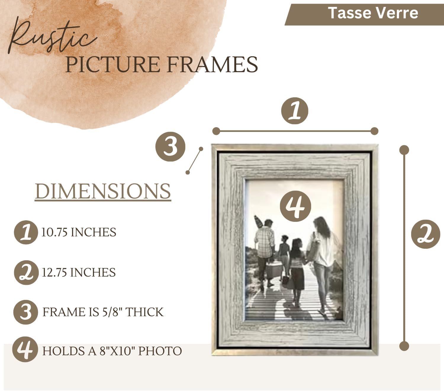1750503212 tasse verre 8x10 rustic picture frames 3 pack distressed farmhouse decor industrial style ready to hang or stand up galvanized vintage metal look wwood insert.jpg