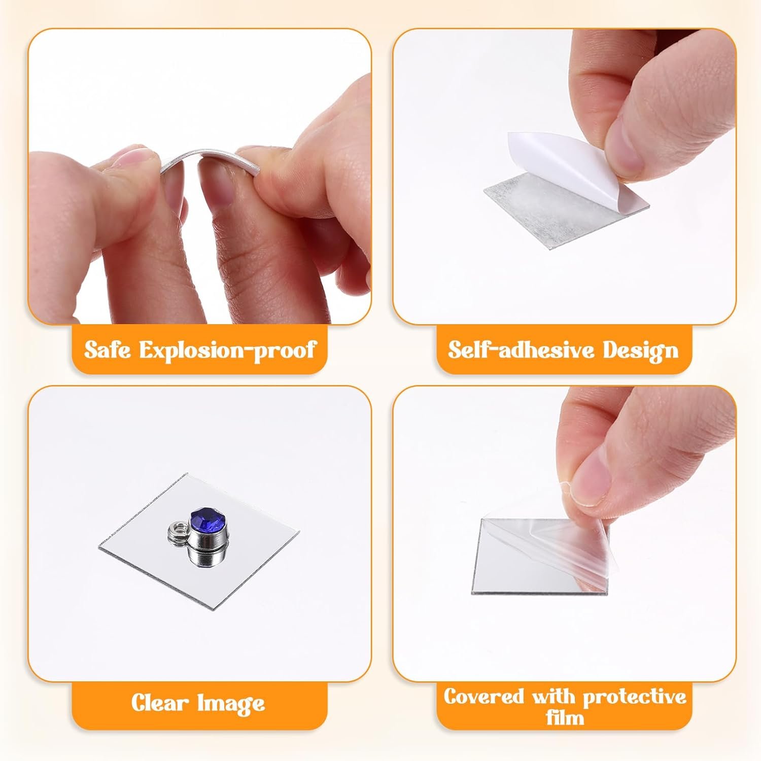 1750503727 120 pcs 4 shapes mirrors for crafts 1 inch small mirror pieces for crafts diy mini mirror mosaic tiles trianglessquaresroundsrhombus for disco ball lamp framing decoration.jpg