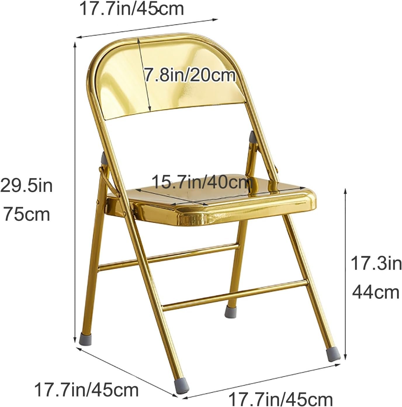 1750523269 metal folding chairs portable stackable event lounge chair steel frame indoor dining chairs camping chair multicolor for events office wedding party color gold.jpg