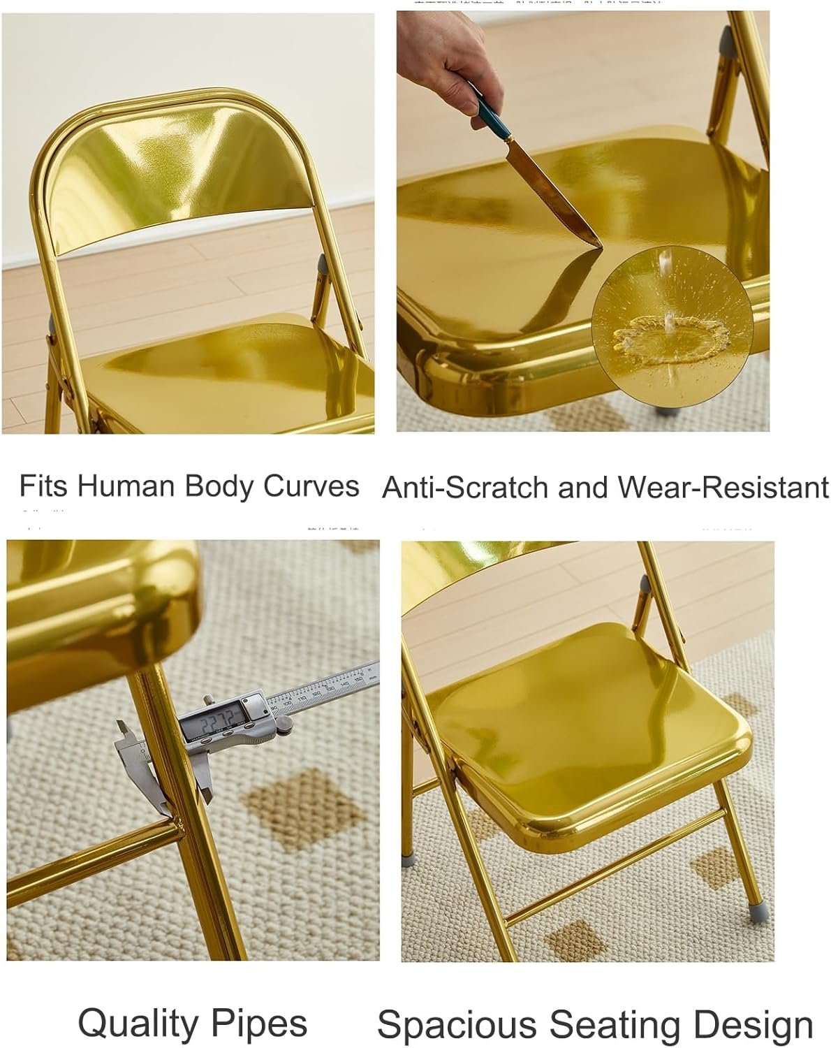 1750523273 metal folding chairs portable stackable event lounge chair steel frame indoor dining chairs camping chair multicolor for events office wedding party color gold.jpg