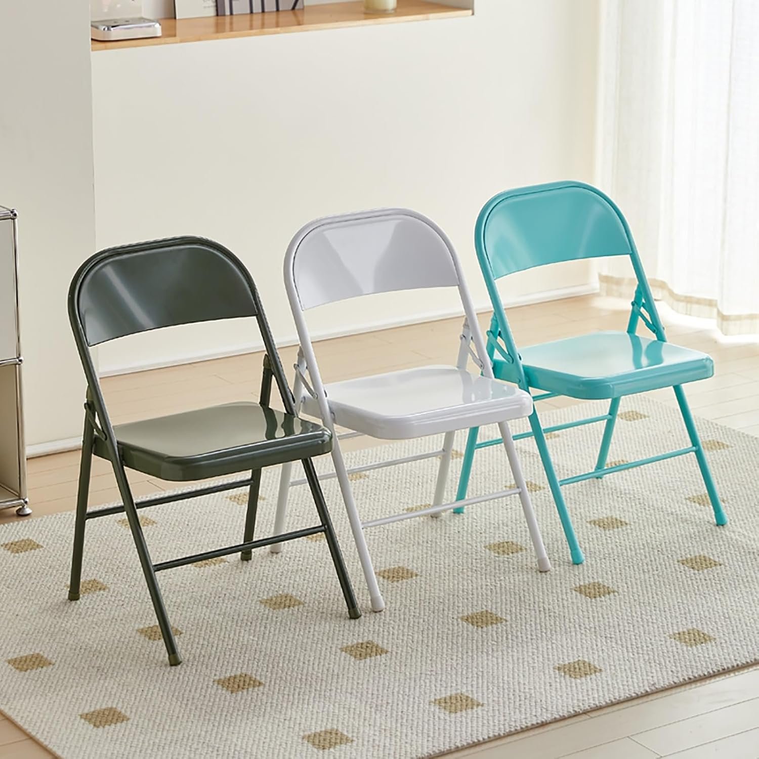 1750523274 metal folding chairs portable stackable event lounge chair steel frame indoor dining chairs camping chair multicolor for events office wedding party color gold.jpg