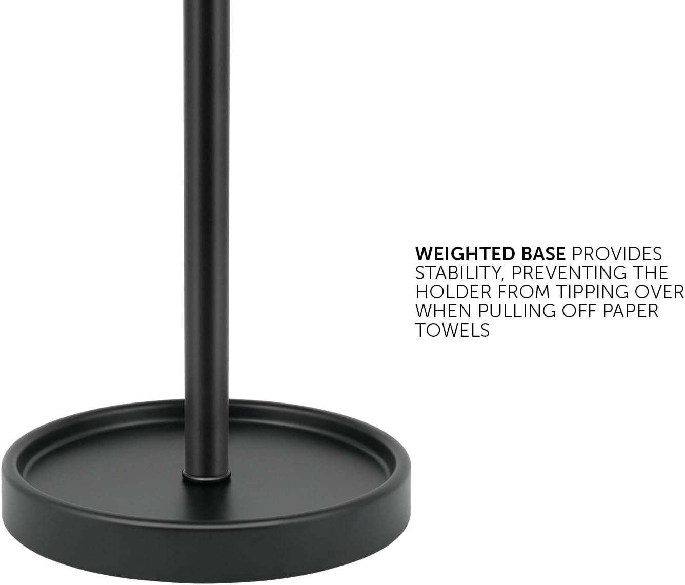 1750553654 ivilon countertop paper towel holder modern end cap minimalist design fits all paper towel roll sizes color black.jpg