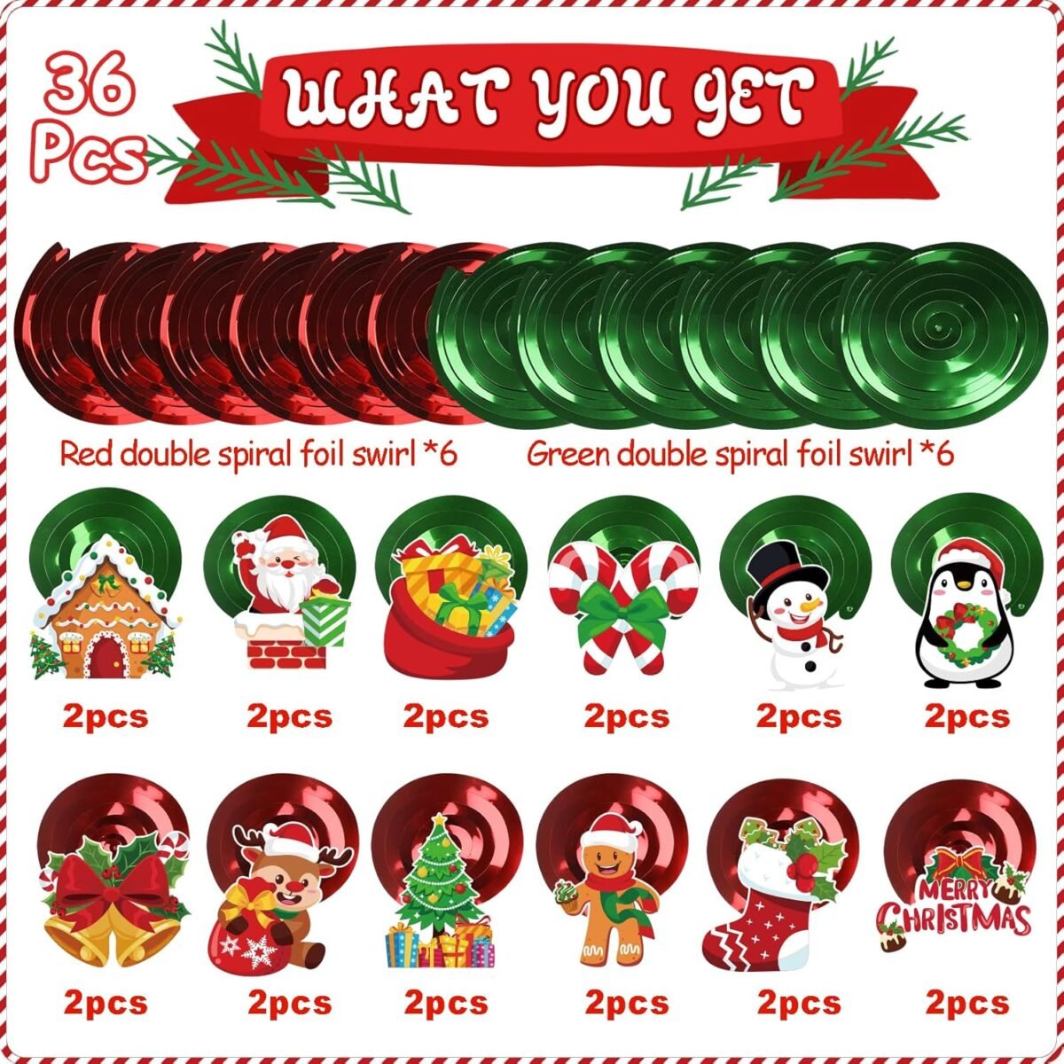 1750577845 ccinee 36pcs christmas hanging foil swirls xmas hanging decoration christmas foil ceiling hanging swirls for indoor outdoor christmas holiday party supplies.jpg