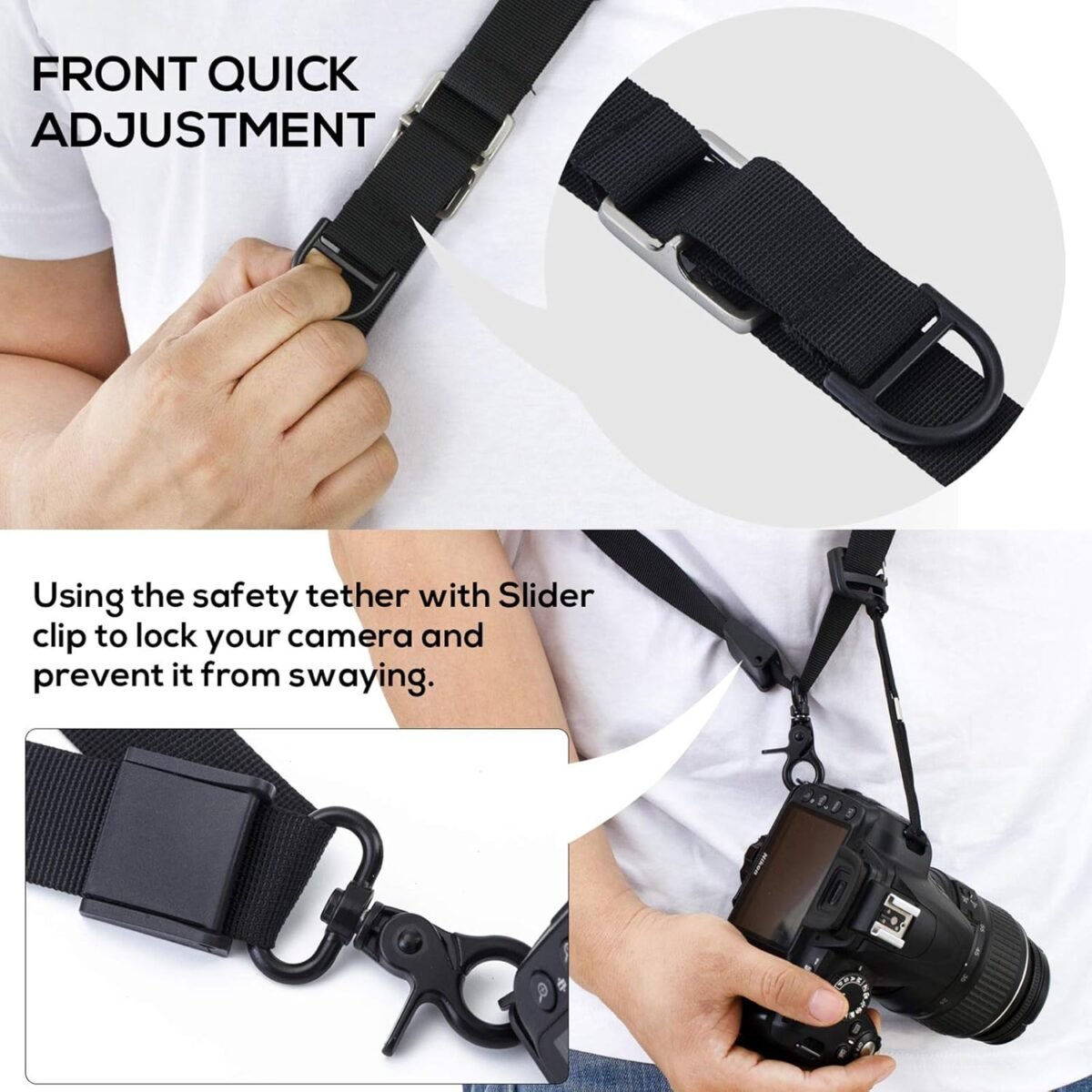 1750581851 waka rapid camera neck strap with quick release and safety tether adjustable shoulder sling strap for nikon canon sony olympus dslr black.jpg