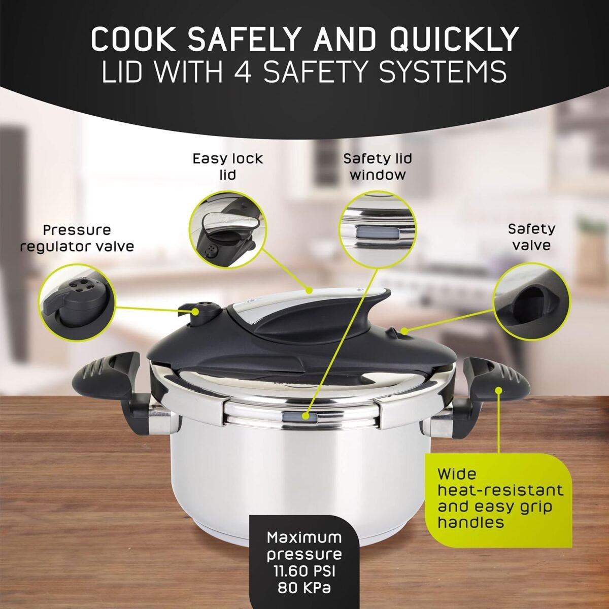 1750594314 universal 4.2 quart 4 liter small stainless steel easy use pressure cooker extra glass lid 5 servings induction compatible pressure cooker multipurpose pot.jpg