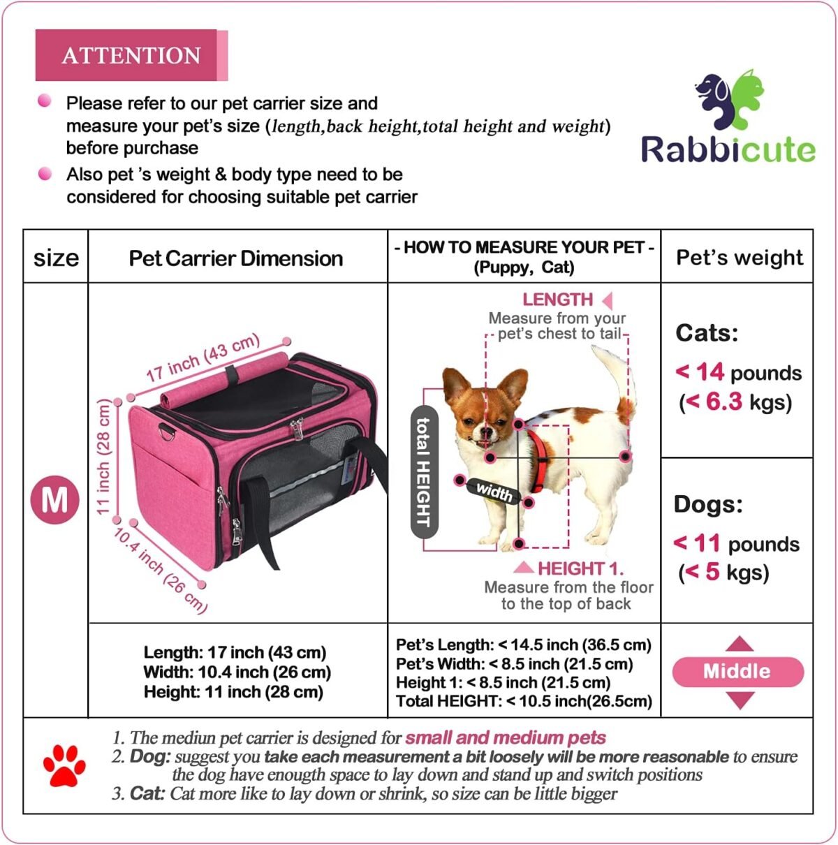 1750596752 pet dog cat carrier bag for medium small dog cat with washable cozy bed locking safety zipper shoulder strap airline approved pet carrier portable collapsible puppy carrier escape proof.jpg