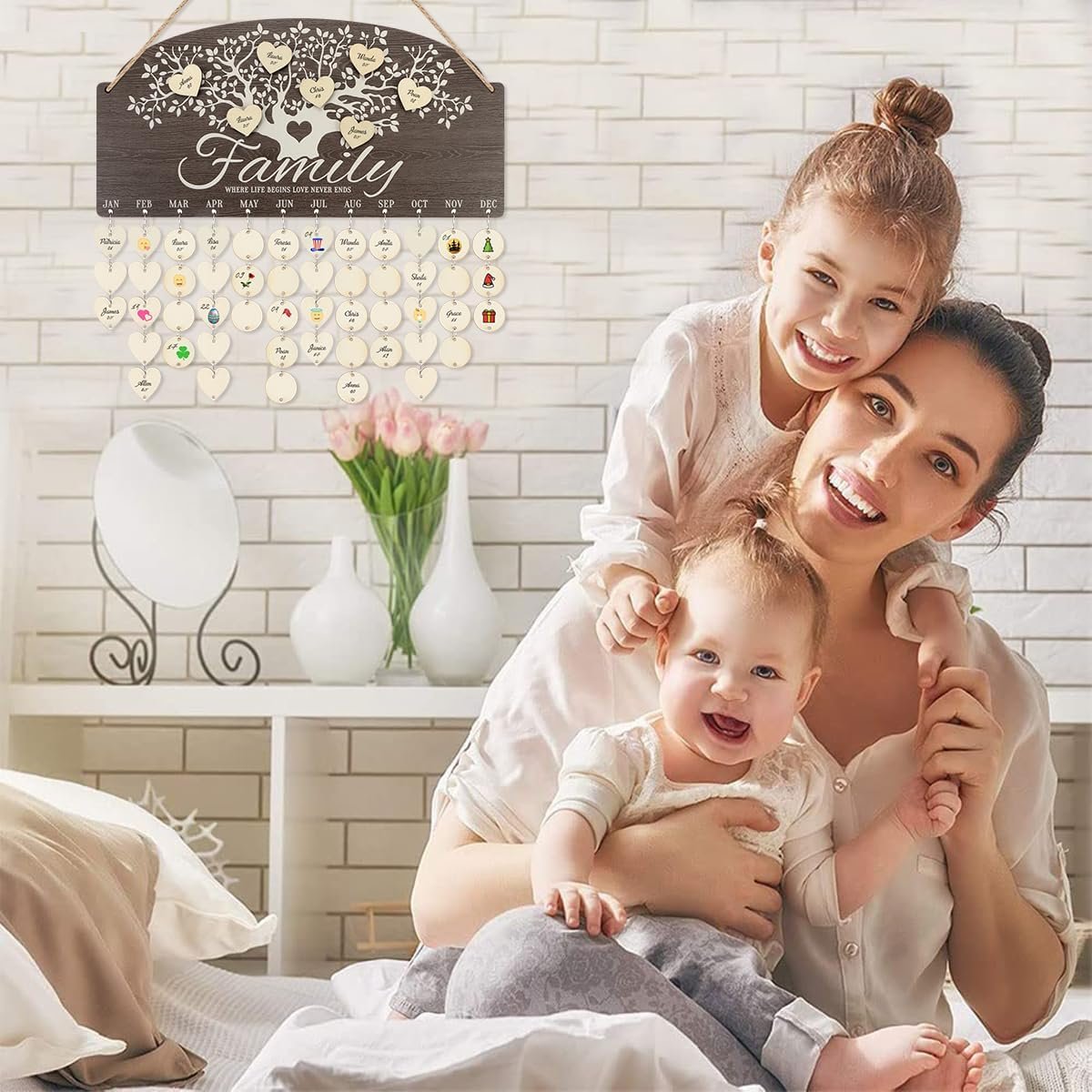 1750601810 chditb personalized family tree birthday reminder board16x8 wooden family birthday tracker wall hanging with 100 tags diy birthday gifts for mother grandma friends family.jpg