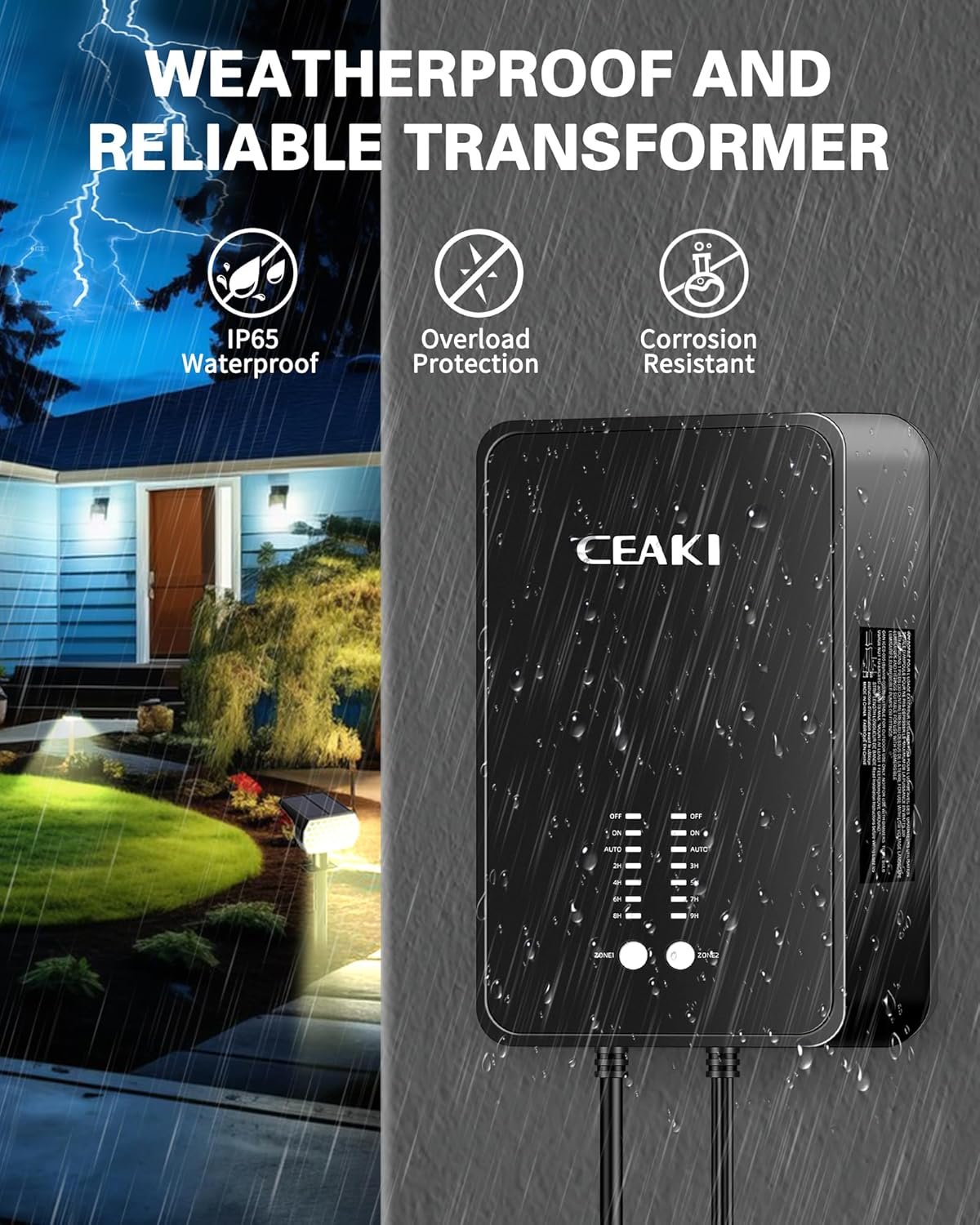 1750613305 200w landscape light transformer 120v to 12v14v ac 2 zone independent control with timer and light sensor low voltage transformer for landscape lights.jpg