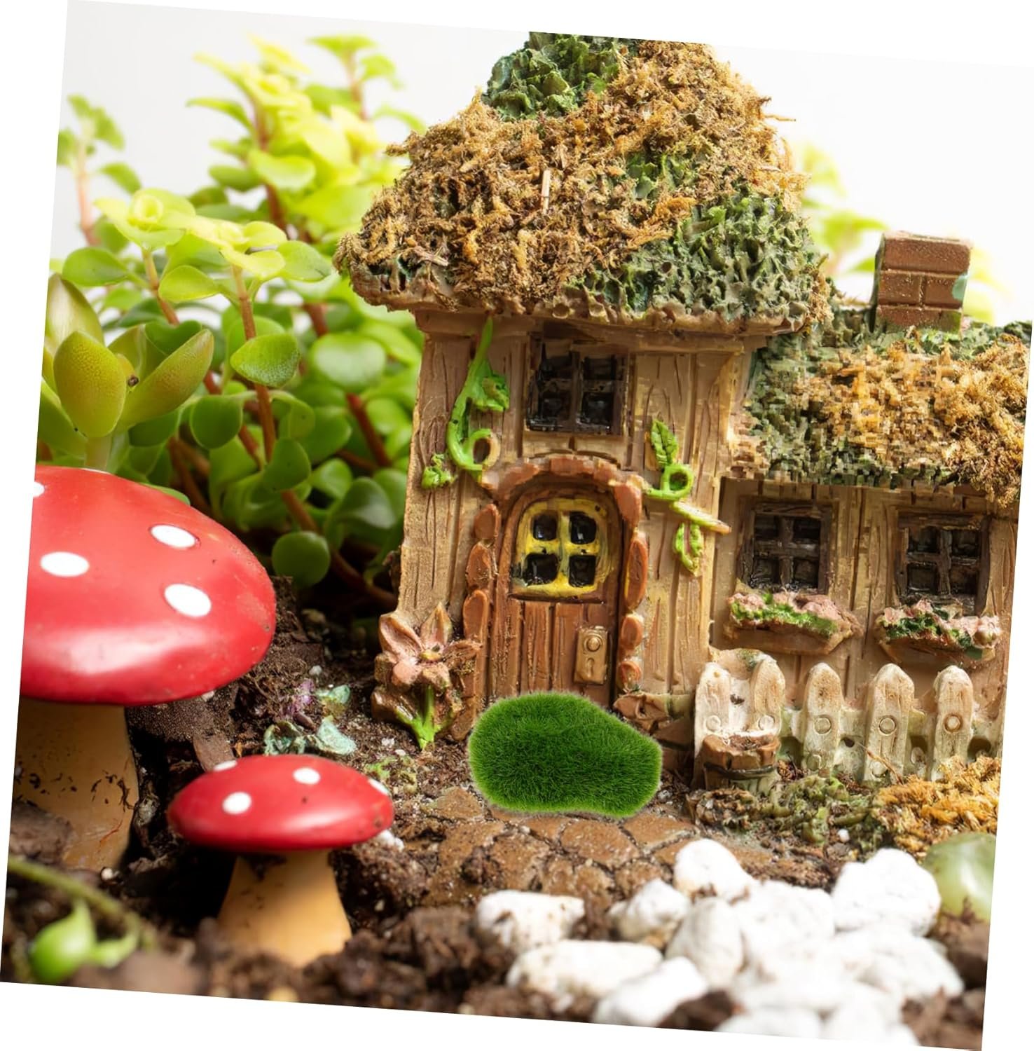 1750615361 villcase 20pcs artificial moss rocks for indoor plants and garden arrangements realistic decorative stones for floral crafts maintenance greenery for fairy gardens and.jpg