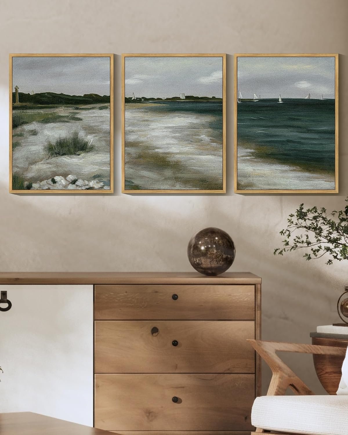 1750616776 shenify vintage framed wall art seaside coastal landscape painting retro beach scenery farmhouse bedroom above of bed living room decor 12x16in3pcs natural framed.jpg