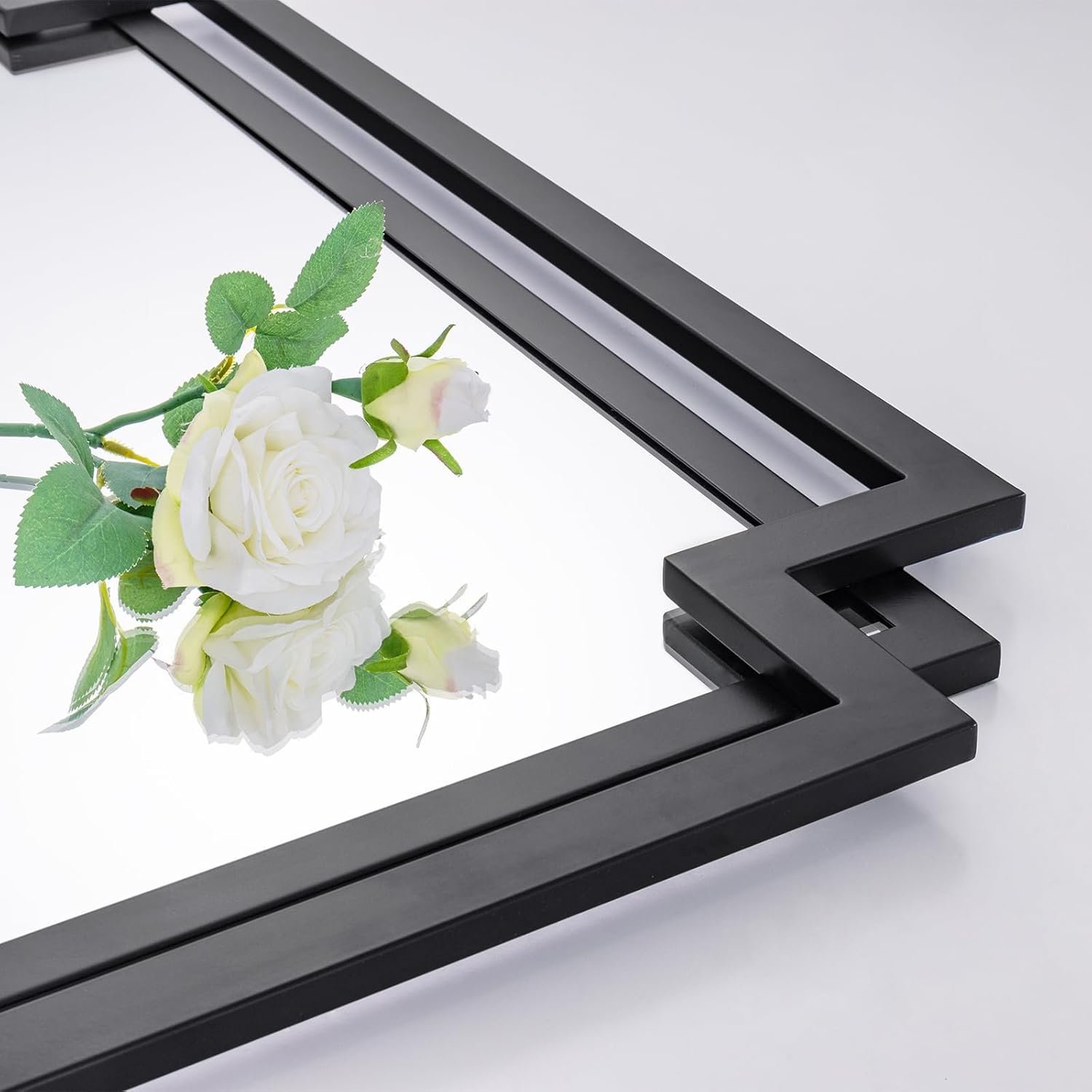 1750647101 black decorative mirror for wall decor 24 x 36 large elegant living room mirror with irregular and rectangular metal frame contemporary bathroom mirror above sink.jpg