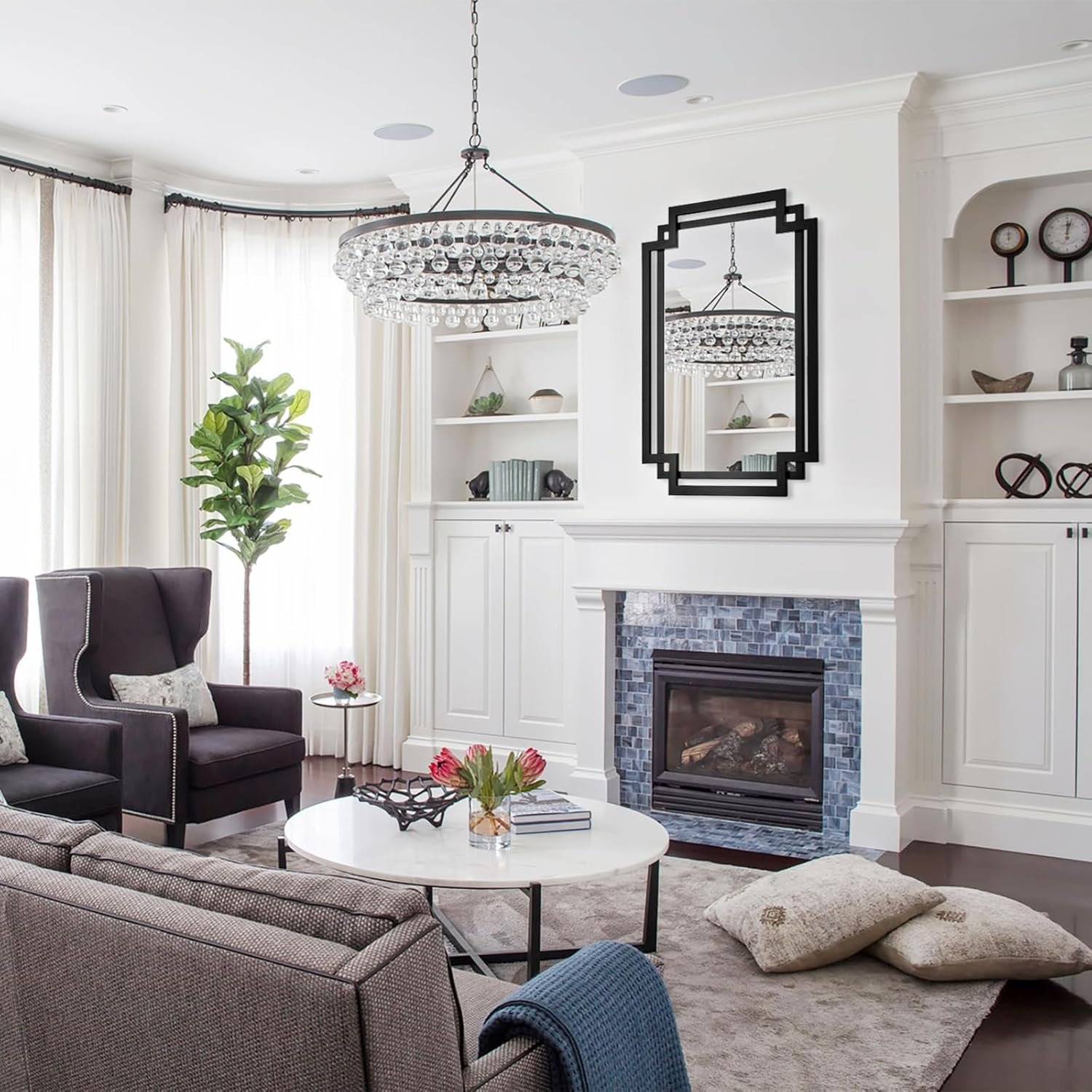 1750647109 black decorative mirror for wall decor 24 x 36 large elegant living room mirror with irregular and rectangular metal frame contemporary bathroom mirror above sink.jpg