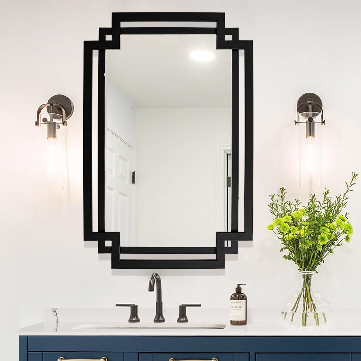 1750647111 black decorative mirror for wall decor 24 x 36 large elegant living room mirror with irregular and rectangular metal frame contemporary bathroom mirror above sink.jpg