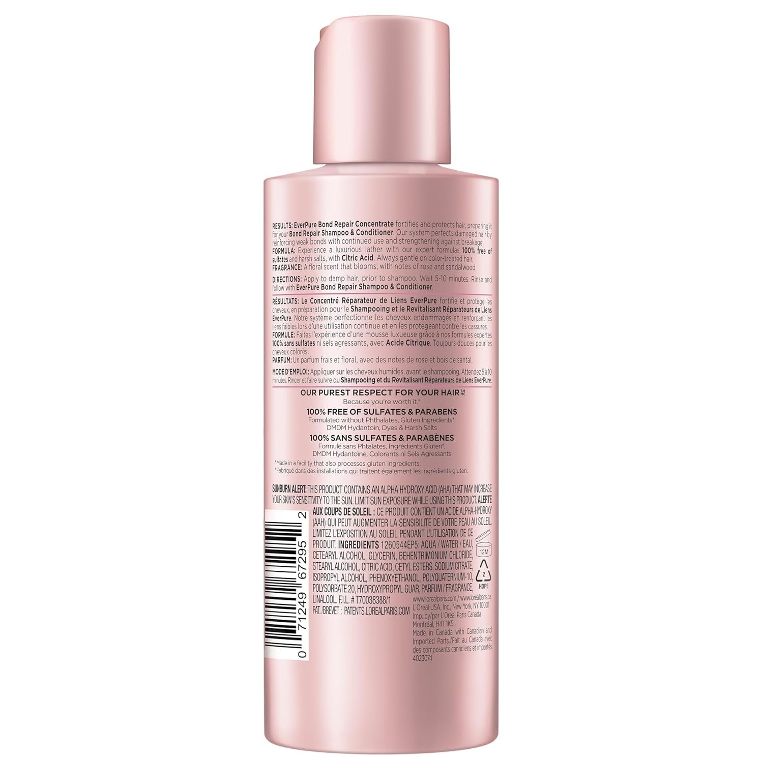 1750659101 loreal paris sulfate free bond repair pre shampoo treatment hair repair for colored bleached or damaged hair everpure 5.1 fl oz.jpg